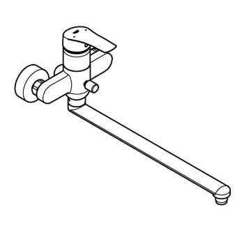 Grohe Смеситель для ванны с длинным изливом, цвет: хром