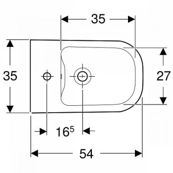 Подвесное биде Geberit Smyle 500.216.01.1
