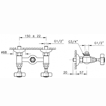 Смеситель для душа Nicolazzi   1425BZ78