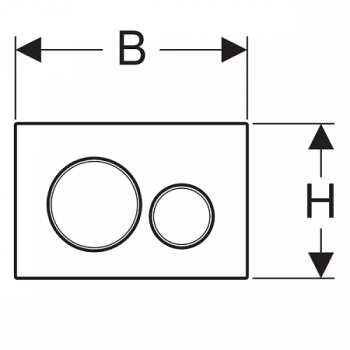 Кнопка смыва Geberit Sigma 20 115.882.DW.1 чёрный