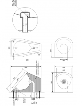 Писсуар антивандальный Nofer 13004.P.S