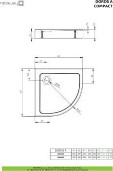 Душевой поддон Radaway Doros A Compact 80 SDRA8080-05