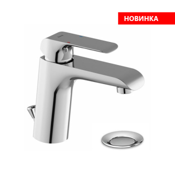 Смеситель для умывальника с донным клапаном Ravak Flat FL 013.00 X070117