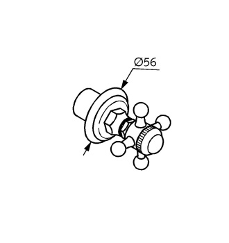 Переключатель на 2 положения Kludi Adlon 518454520