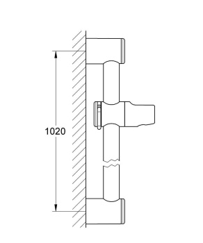 Душевая штанга GROHE Relexa 1000 мм, хром 28621000