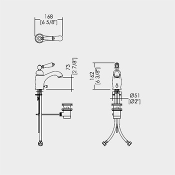 Смеситель для раковины Devon&Devon Dandy MARF58CR хром