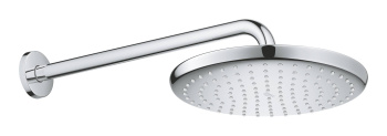 Верхний душ с кронштейном Grohe Tempesta 26668000, хром / белый