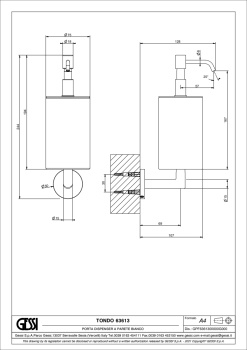 Дозатор для жидкого мыла Gessi Tondo 63613.299 Matte Black