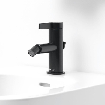 Смеситель для биде Keuco Ixmo Pure 59509371000 с гарнитурой, черный матовый
