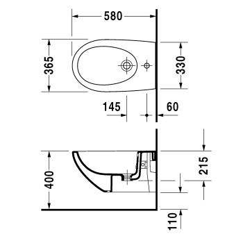 Биде Duravit Architec 2531150000