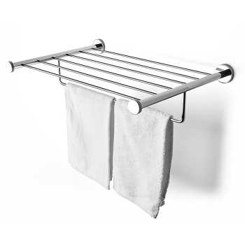 3SC Ribbon Полочка-решетка 50х35хh10см, с полотенцедержателем, цвет: хром RB99SL