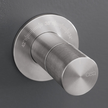 Cмеситель для ванны CEA Design Gastone TRM 03 S с термостатом сталь