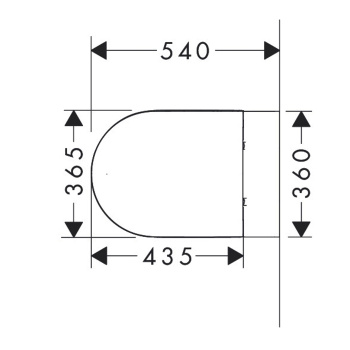 Унитаз подвесной Hansgrohe GladeLake S 60201450 с сиденьем и фиксатором крышки, белый