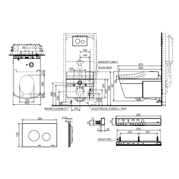 Сиденье для унитаза Toto Neorest Ew Washlet TCF994RWG#NW1 с дистанционным управлением