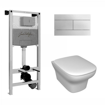 Унитаз с инсталляцией Jacob Delafon Vox E E21744RU-00 белый