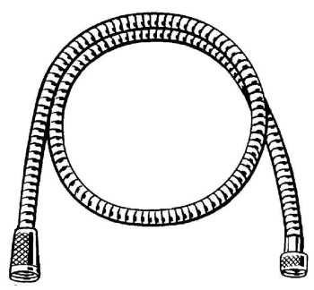 Душевой шланг 1500 мм, металлический, GROHE Relexa, хром, 28105000