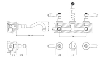 Смеситель для раковины Jorger Delphi 109.30.365.000 хром