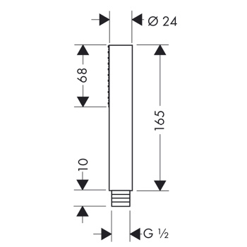 Лейка для душа AXOR Starck shower collection 10531000 хром