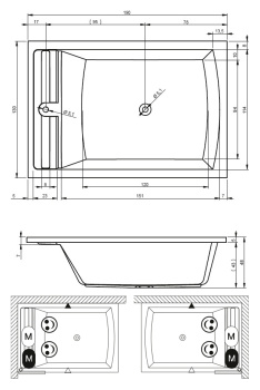 Акриловая ванна Riho 190x130 BB7900500000000 (B065001005)