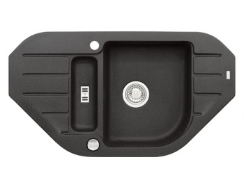 Мойка ALVEUS NIAGARA 60 GRANITAL CARBON-G91 900x500x160;1X с сифоном 1105297,
