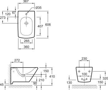 Подвесное биде Jacob Delafon Escale E1298-00