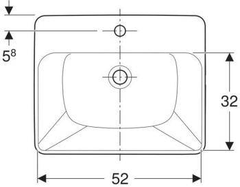 Раковина встраиваемая Geberit VariForm 500.681.01.1