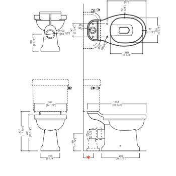 Сливной механизм для бачка моноблока Devon&Devon Blues IBBATT-CM/BLUES
