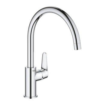 Смеситель однорычажный для мойки, GROHE BauCurve, хром, 31231001