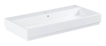 Раковина GROHE Cube Ceramic, подвесная 100 см, альпин-белый 3938600H