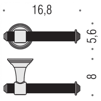 Держатель для туалетной бумаги Colombo Hermitage PVD золото B3308.HPS
