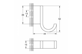 Крючок Grohe Selection 41039000 хром