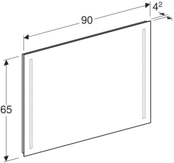 Зеркало с подсветкой Geberit Option 500.589.00.1