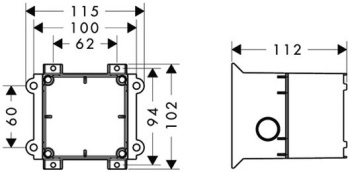 Скрытая часть модуля подсветки/динамика Axor 40876180
