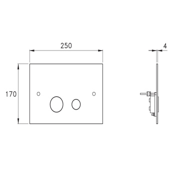 Кнопка смыва для унитаза Stella Completamenti , с двойным смывом, для Geberit Sigma UP320 и UP720, хром UN 09500 CR00