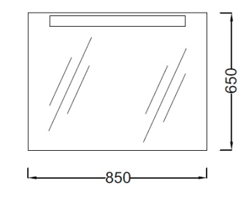 Jacob Delafon Presquile Зеркало 85х65 85 см