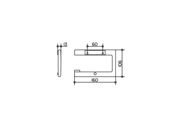 Держатель туалетной бумаги Keuco Edition 400 11562010000 хром