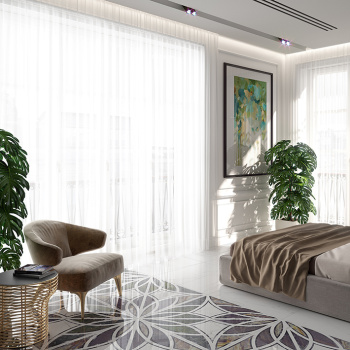 Плитка Vivid Red Louise Floret 29,75x99,55