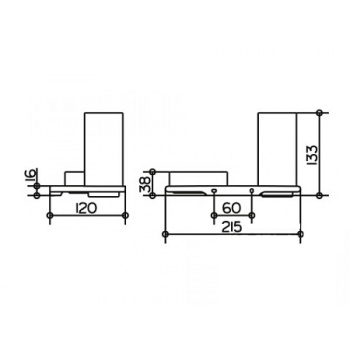 Держатель со стаканом и чашей для мелочей Keuco Edition 400 11554019000 хром