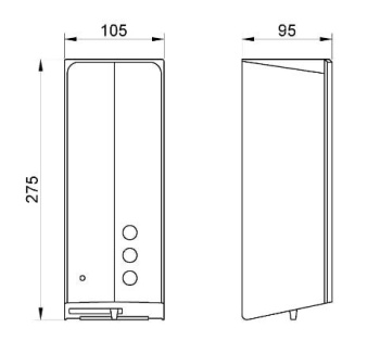 Диспенсер для жидкого мыла Automatics 1000мл чёрный Nofer 03039.N