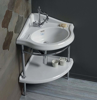 Консоль под раковину Simas Arcade 1011oro угловая золото