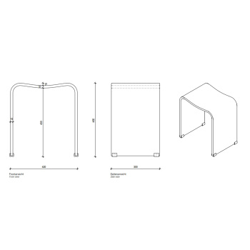 Табурет Decor Walther DW 80 40x30x46 акрил, черный 506860