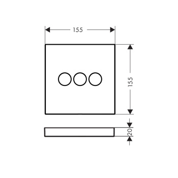 Вентиль, Hansgrohe, Select, цвет-шлифованный чёрный хром