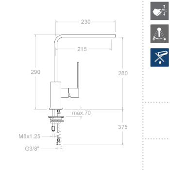 Смеситель для кухни Ramonsoler Kuatro NK 4929