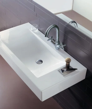 Раковина накладная Simas Frozen FZ 12 bia 100 см  белый