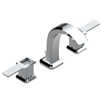 Смеситель для раковины THG Metropolis Cristal Clair A Manettes A2B-A02-151M хром