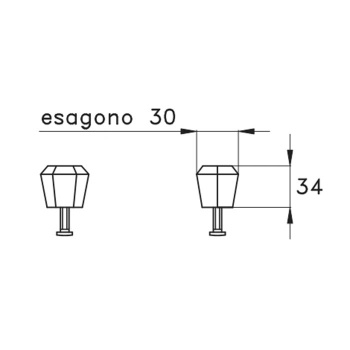 Мебельная ручка Stella Eccelsa 1084/33 хром EC 10022 CR00