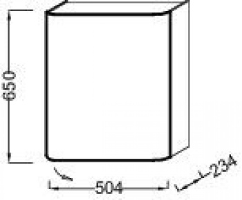 Шкаф 50 см Jacob Delafon Replay EB1075D-G1C, белый лак белый