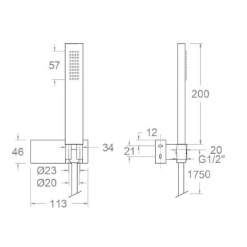 Душевой набор Ramonsoler никель 4759MRNC