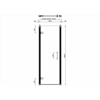 Душевая дверь Burlington C19 хром
