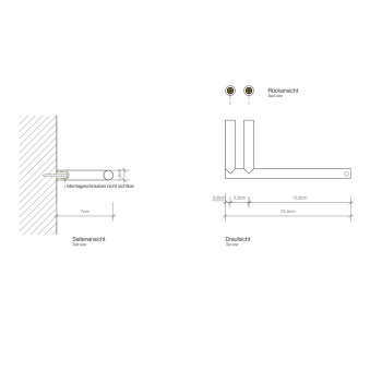 Держатель туалетной бумаги Decor Walther Mikado 520260 черный матовый